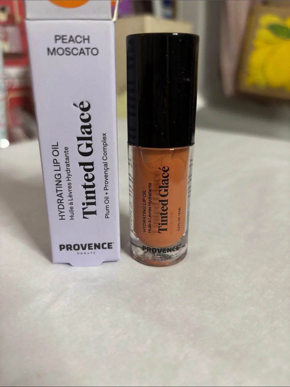 Provence Tinted Glacé Hydrating Lip Oil — Peach Moscato